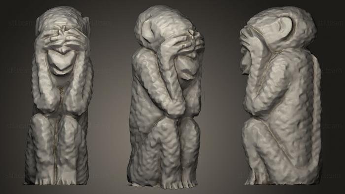 3D модель Статуя обезьяны (STL)